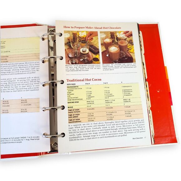 VTG 1982 HP Books Microwave Cookbook Complete Guide Pat Jester 5-Ring Binder - Picture 7 of 16